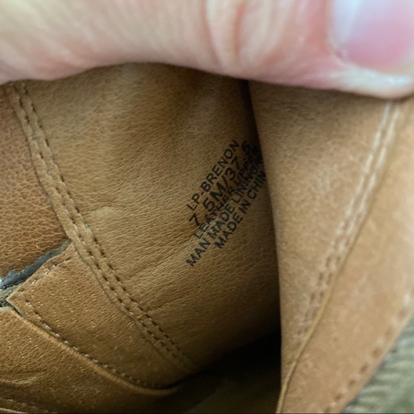 • SOLD • Lucky Brand Brown Leather Booties - Picture 5 of 5